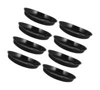 AKOOSY 8 pièces Lot de Coupelles Plastique pour Pots de Fleurs Soucoupes Étanches et Durables Supports Ronds Polyvalents pour Plantes Dintérieur Protection Antigoutte pour Planchers