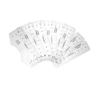 AKOOSY 8 pièces Règle de Centrage pour T-shirt Transparent Outil Alignement Rond pour Col Guide de Mesure Précis pour Vêtements