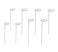 AKOOSY 8 pièces Support Plantes Tuteurs Métal Jardin Anneaux Art pour Fleurs Tiges Roses Orchidées Peonies Résistant Stable Facile à Planter