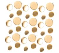 AKOOSY 80 Pièces Boutons Ronds Cuivre Vintage Doré pour Vêtements Boutons de Remplacement pour Manteaux Uniformes Accessoires de Couture DIY Solides et