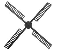 AKOOSY Accessoires Décoration Plastique Moulin à Solaire Noir, Pales D'éolienne Étanches et Solide de Jardin Extérieure