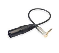 AKOOSY Adaptateur Xlr Mâle à Jack Coudé Câble Audio Cuivre PVC pour Smartphone Microphone PC