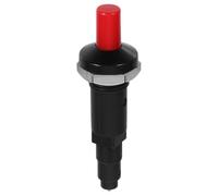 AKOOSY Allumeur de Poêle à Gaz Extérieur, Allumeur Électronique à Bouton Poussoir, PP Noir, Sortie ≥18kv, Terminal 2,3mm, Trou de Montage 18mm, pour Barbecue et Camping