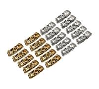 AKOOSY Anneaux de Dreadlock Accessoires Coiffure Délicats en Alliage de Zinc Résistants 20pcs pour Tresses pour Fêtes et Usage Quotidien