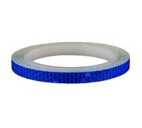 AKOOSY Autocollant Réfléchissant pour Roue de Vélo, Sécurité Nocturne Bleue | Bande Adhésive 8m, Usage Pluie et Brouillard, Décoration Fluorescente, pour Moto et Bicyclette