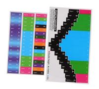 AKOOSY Autocollants Kalimba Notes Colorés pour Piano à Pouce Stickers Amovibles pour Apprentissage Facile Accessoire Débutants et Garçon Fille