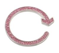 AKOOSY Bague décorative départ Diamant Rhinestone Button Covers Pink