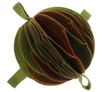 AKOOSY Balle de Fouille Colorée pour Chien en Polyester Vert, Distributeur de Nourriture Lavable en Machine et Compatible Sèche-Linge pour Entraînement Olfactif Intérieur