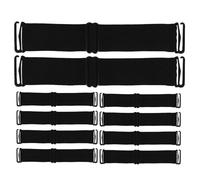 AKOOSY Bandes Élastiques Ajustables en Polyester et Latex Lot de 10 pour Postiche Design Invisible et Confort Port Quotidien Scène