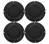 AKOOSY Bass Speaker Diaphragm Plate Passive Radiator Set - 4pcs Round Rubber Membranes for Car Audio Woofer Systems