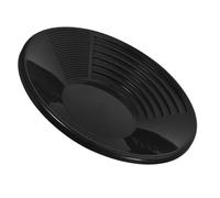 AKOOSY Batée D'orpaillage Portable en Plastique Noir avec Rainures Profondes, Tamis pour Exploitation Minière Récréative, Outil Léger et Solide pour Prospection Aurifère en Rivière