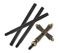 AKOOSY Bâton de Costume Religieux pour Adultes et Enfants Accessoire de Jeu de Rôle Robuste et Détaillé pour Sorciers et Prêtres Décoration Festive Halloween et Bals