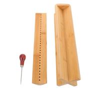 AKOOSY Berceau de Reliure en Bois 32 Cm avec Poinçon Perforateur Précis, Kit de Reliure Manuel Portable pour Bricolage Livres et Papier, Support Stable pour Loisirs Créatifs et Projets