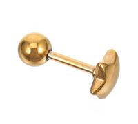 AKOOSY Bijoux Piercing Langue Acier Inoxydable Stylo Décoratif Étoile Dorée Accessoire Corporel et Hypoallergénique Style Unique pour Piercing Oral