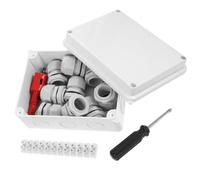 AKOOSY Boîte de Jonction Électrique et Design Multifonction Extérieure Étanche en Abs et Polypropylène Haute Étanchéité pour Usage Électrique en Intérieur et Extérieur