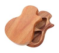 AKOOSY Boîte de Rangement Médiators Guitare Bois Massif Étui Léger et Protecteur Poussière et Eau Facile à Ouvrir Cadeau pour Guitaristes et Amateurs