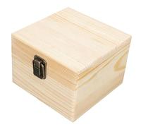 AKOOSY Boîte de Rangement Non Peint avec Serrure Boîte Bijoux DIY à Peindre Coffret Verrouillable pour Souvenirs et Accessoires