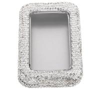AKOOSY Boîte de Rangement pour Médiators Guitare Étain Rhinestone Organisateur Portable avec Fenêtre pour Guitare Acoustique Électrique Basse et Ukulélé