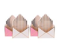 AKOOSY Boîtes à Bouquets en Carton Pliables 20x12,5x7,5 Cm, Lot de 4, Emballage Présent Enveloppe pour Saint-valentin, Mariage, Fête des Mères, Coffrets Présents Élégants