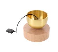 AKOOSY Bol Chantant Miniature en Laiton Pur Ensemble de Bols Chantants pour Yoga et Contemplation avec Maillet en Bois Accessoire de Relaxation Sonore et Thérapie Spirituelle