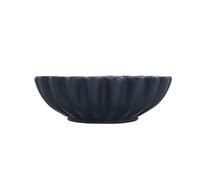 AKOOSY Bol Décoratif en Résine Marron à Bords Ondulés pour Clés et Fruits, Rangement Polyvalent Multifonction pour Bureau et Salon Moderne