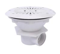 AKOOSY Bonde de Fond de Piscine Blanche en Plastique Facile à Installer, Réduit Le Risque D’Aspiration, Accessoire Principal pour Vidange et Entretien des Piscines