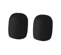 AKOOSY Bonnettes en Mousse Noires pour Microphone, Protection Anti-humidité Élasticité, Lot de 2 Pièces Adaptées pour Salle de Conférence ou Ktv