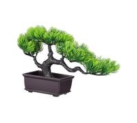 AKOOSY Bonsaï Artificiel Pin Décoratif Plante Verte sans Entretien Pot pour Bureau et Maison Simulation Réaliste pour Décoration Intérieure