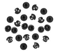 AKOOSY Bouchons de remplissage d'huile en caoutchouc noir 25 pièces forme conique faciles à installer pour cric hydraulique usage atelier mécanique