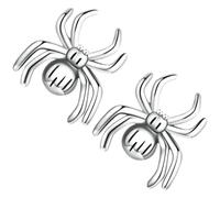 AKOOSY Boucles d'Oreilles Araignée en Argenté 925 Légères et Confortables Design Réaliste à Huit Pattes Bijoux d'Halloween pour Femmes Accessoires Costume Sorcière Présent Mode
