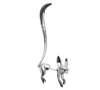 AKOOSY Boucles Doreilles Pendantes Élégantes Femme Gouttes Doreilles Émail Blanc Design Renard Mignon Confortables et Légères pour Anniversaire et Cérémonie