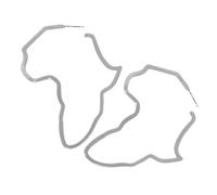 AKOOSY Boucles D'oreilles Pour Femmes En Métal Doré Cloutées, Design Carte D'afrique Ajourée, Légères Et Anti-allergiques, Accessoires Uniques Pour Occasions Spéciales