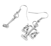 AKOOSY Boucles D'oreilles Thème Justice, Pendantes Élégantes Pour Femmes, Design Léger Et Ajustable, Et Juristes