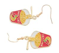 AKOOSY Boucles Oreilles Originales Nouilles Pimentées Créatives et Durables Bijoux Food pour Femmes Au Style Unique