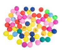 AKOOSY Boules de Bingo Numérotées Mini Boules Lot de 90 en Plastique Coloré Justes et Équitables pour Jeux de Société et Activités de Groupe pour Tirages au Sort et Fêtes