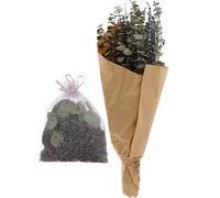 AKOOSY Bouquet de Lavande Séchée Naturelle sans Arrosage avec Sachet Parfumé Décor Apaisant Fleurs Préservées Suspendues pour Salle de Bain ou Boutique