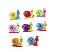 AKOOSY Boutons Colorés en Bois Motif Escargot 50 Pièces 23 X 22 Mm pour Couture Artisanat Loisirs Créatifs Scrapbooking Projets DIY