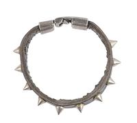 AKOOSY Bracelet En Cuir Punk Pour Homme Bracelet Clouté Noir Bijoux Gothiques Style Rétro Fête Ou L'usage Quotidien Confortable Et Ajustable