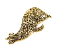 AKOOSY Broche Chat Assis Design Abstrait Look Vintage Alliage Pour Femmes Filles Épinglette Animal Col Chapeau Robe Accessoires Costume