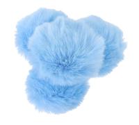 AKOOSY Broche Pompon Décoratif En Fausse Fourrure De Lapin, Petits Pompons Duveteux Bleu Vif, Épingles Détachables Pour Loisirs Créatifs, 4 Pièces 8 Cm, Accessoires Diy Pour Vêtements Et Chapeaux