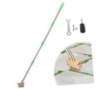 AKOOSY Brosse à Désherber avec Manche Extensible Brosse Métallique Robuste pour Joints Patio Allée Terrasse et Jardin Poignée Ergonomique Ajustable pour Usage Polyvalent