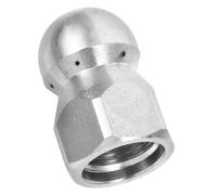 AKOOSY Buse de Nettoyage Canalisation Acier Inoxydable Embout Haute Pression pour Machine de Nettoyage Lance de Jet pour Débouchage et Entretien des Canalisations