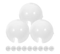 AKOOSY Butée de Sertissage de Chaîne en Plastique Blanc pour Stores à Perles, Lot de 12 Pièces, Améliore L'esthétique et Empêche Mouvements Indésirables