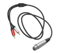 AKOOSY Câble Microphone Xlr vers Double Rca Fil Audio Équilibré Sans Oxygène Anti-interférence Haute Fidélité pour Mixeur Amplificateur et Enregistrement