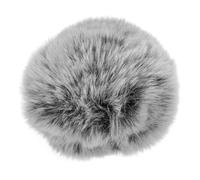 AKOOSY Cache-vent Fourrure Synthétique pour Microphone Housse Protectrice Coupe-vent Lavable et Réutilisable Adaptée Plupart des Micros pour Enregistrement Extérieur