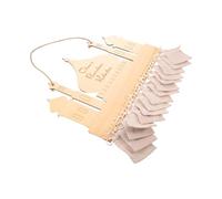 AKOOSY Calendrier de L'avent du Ramadan 2026 en Bois, 30 Pochettes Vides, Motif Château Moyen-Orient, Décoration Murale Islamique pour Garçon et Filles, Compte à Rebours Interactif