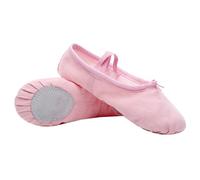 AKOOSY Chaussures de Ballet Légères et Antidérapantes Toile Respirante Semelle Souple Adaptées Exercices Danse Jazz Confort Longue Durée Rose