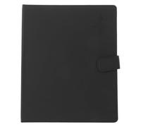 AKOOSY Classeur de Partitions en Similicuir Noir 9 Anneaux 30 Feuilles Numérotées pour Guitare et Piano, Dossier de Musique Polyvalent, Organiseur Pratique pour Musiciens et Étudiants