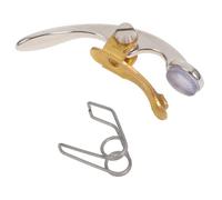 AKOOSY Clé Eau pour Trompette Cuivre Accessoire Pratique et Portable pour Vidange Compatible Instruments à Vent Finition Argentée