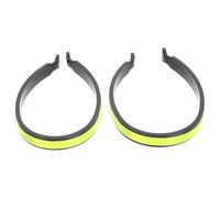 AKOOSY Clips pour Pantalons de Cyclisme Réfléchissants en Plastique Résistant 2 Pièces Bandes Réfléchissantes pour Sécurité et Visibilité Lors Pratique du Vélo